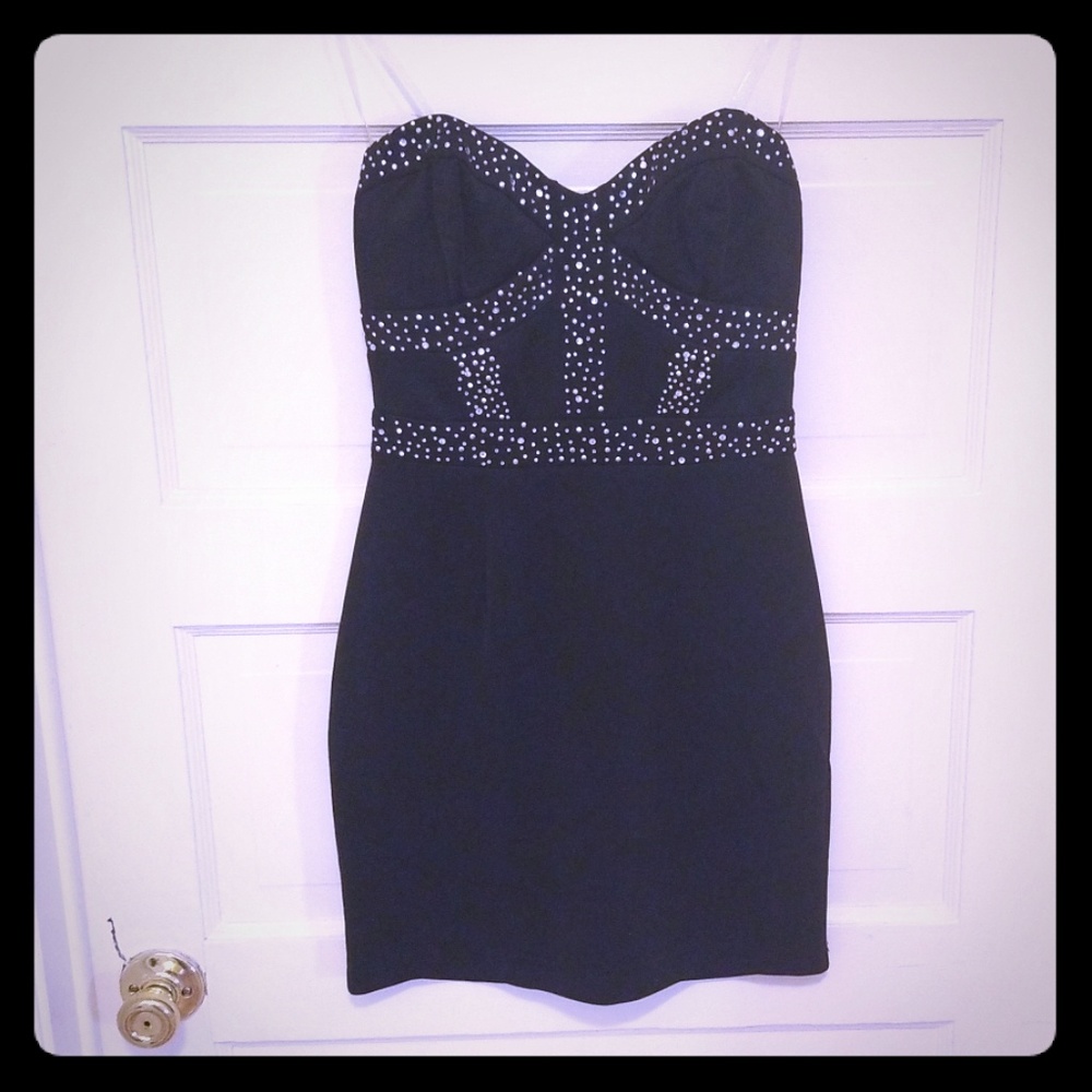Little black Rhinestone dress